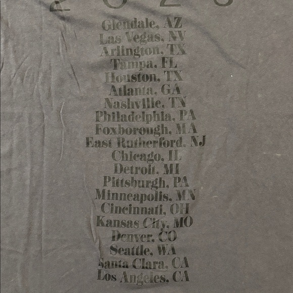 Taylor Swift the eras 2023 tour merchandise short sleeve mineral wash grey LG - Picture 7 of 9